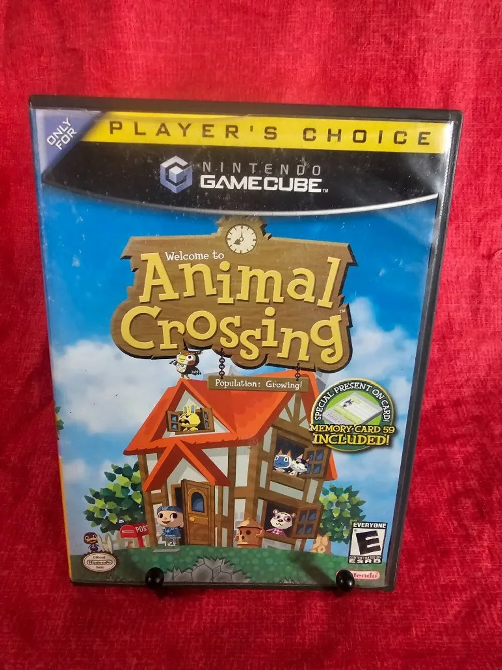 Animal Crossing GameCube OEM Case + Manual + Memory Card Case Only No Game Disc